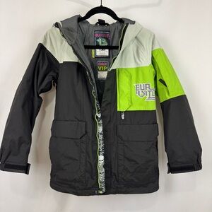 Burton Insulated Snowboarding Jacket Youth Boys Sz XL 14/16 **BROKEN ZIPPER**